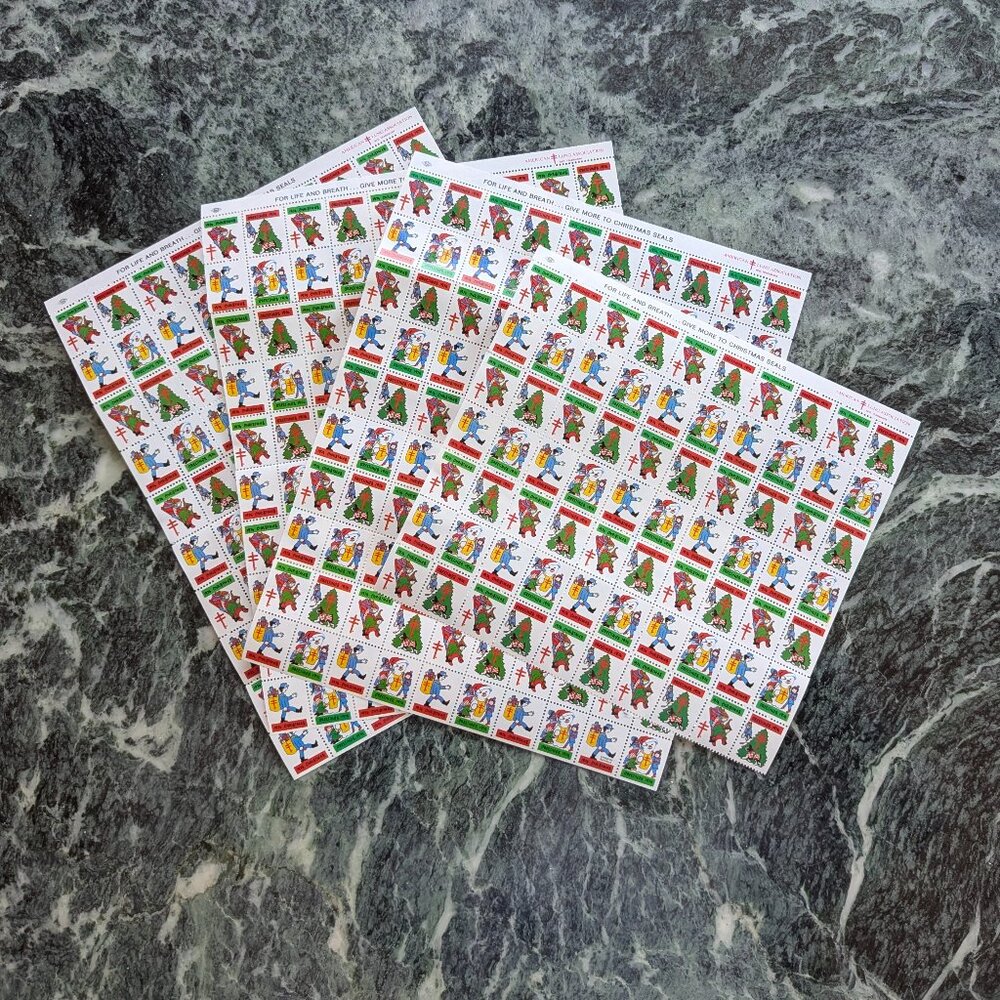 370 Easter Seals Stamps From Christmas 1974